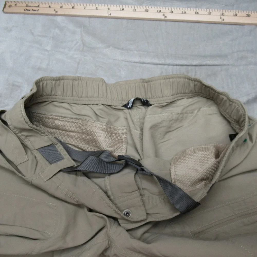 North Face Pants Mens XL Beige Paramount Trail Convertible Zip‎ Off Belt 37x29